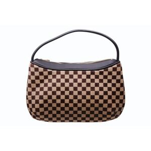 LOUIS VUITTON Damier Sauvage Tiger handbag brown pony leather